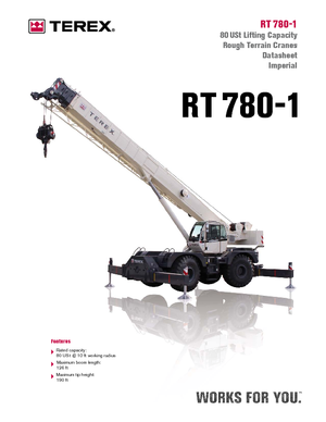 रफ-टेरेन क्रेन Terex Bendini RT 780
