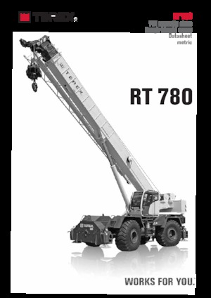 रफ-टेरेन क्रेन TEREX CRANES RT 780