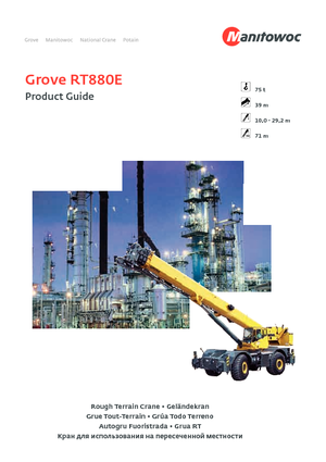 रफ-टेरेन क्रेन Grove RT 880 E (4x4x4)