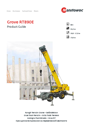 रफ-टेरेन क्रेन Grove RT 890 E (4x4x4)
