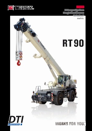रफ-टेरेन क्रेन TEREX CRANES RT 90