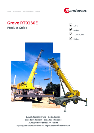 रफ-टेरेन क्रेन Grove RT 9130 E (4x4x4)