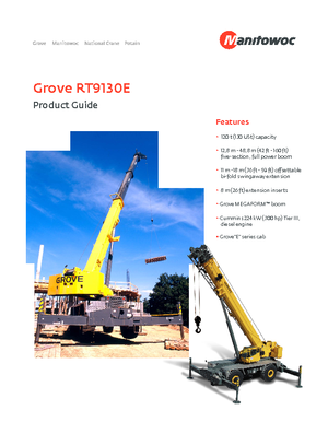रफ-टेरेन क्रेन Grove RT 9130 E (4x4x4)