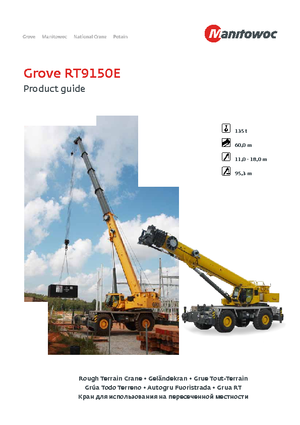 रफ-टेरेन क्रेन Grove RT9150E