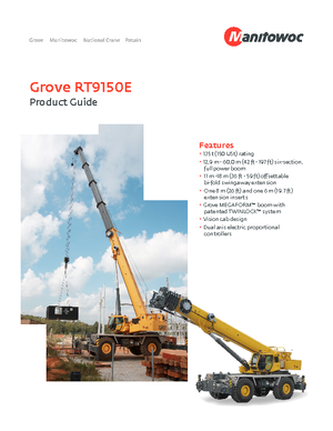 रफ-टेरेन क्रेन Grove RT9150E