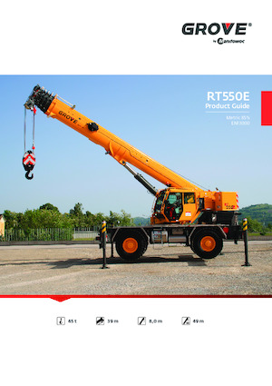 रफ-टेरेन क्रेन Grove RT550E