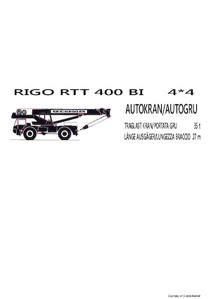 रफ-टेरेन क्रेन RIGO RTT 400