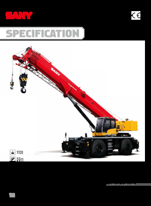 रफ-टेरेन क्रेन Sany SRC1100T