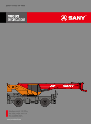 रफ-टेरेन क्रेन Sany SRC300CR