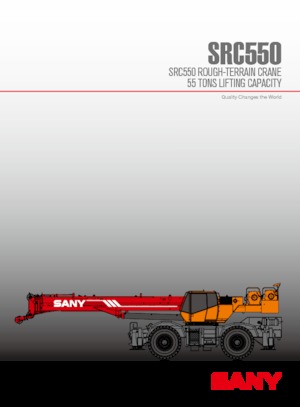 रफ-टेरेन क्रेन Sany SRC550