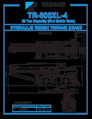 रफ-टेरेन क्रेन Tadano TR-600XL-4