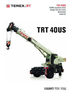 रफ-टेरेन क्रेन TEREX CRANES TRT 40US