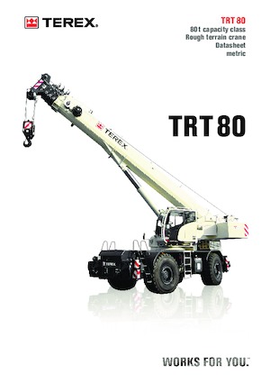 रफ-टेरेन क्रेन TEREX CRANES TRT 80