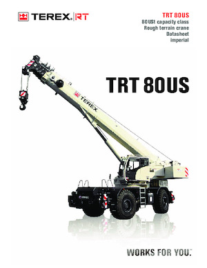 रफ-टेरेन क्रेन TEREX CRANES TRT 80US