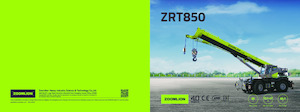 रफ-टेरेन क्रेन Zoomlion ZRT850