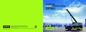 रफ-टेरेन क्रेन Zoomlion ZRT851E
