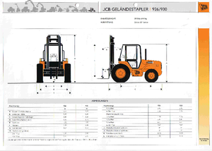 रफ टेरेन फोर्कलिफ्ट JCB 930-2