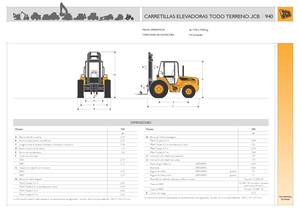 रफ टेरेन फोर्कलिफ्ट JCB 940-2
