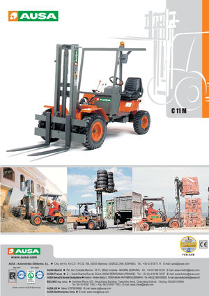 रफ टेरेन फोर्कलिफ्ट Ausa C 11 M