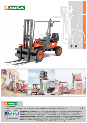 रफ टेरेन फोर्कलिफ्ट Ausa C 11 M