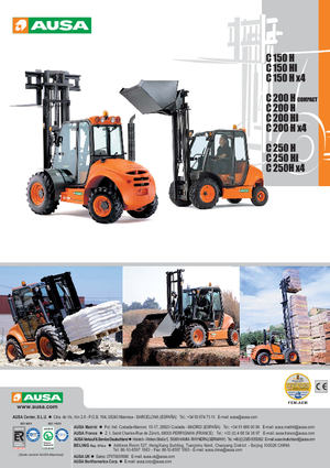 रफ टेरेन फोर्कलिफ्ट Ausa C 150 H