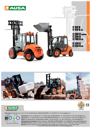 रफ टेरेन फोर्कलिफ्ट Ausa C 200 H