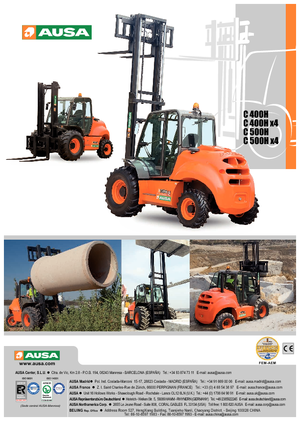 रफ टेरेन फोर्कलिफ्ट Ausa C 500 H