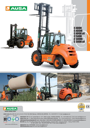 रफ टेरेन फोर्कलिफ्ट Ausa C 500 H