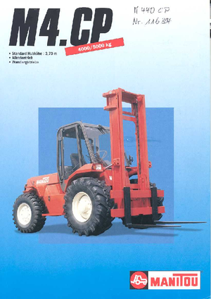 रफ टेरेन फोर्कलिफ्ट Manitou M 4 40 CP