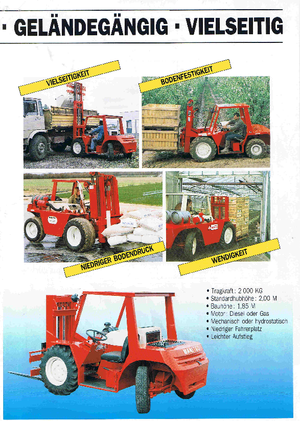 रफ टेरेन फोर्कलिफ्ट Manitou MC 20 HP