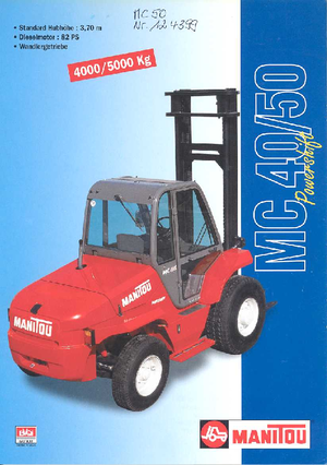रफ टेरेन फोर्कलिफ्ट Manitou MC 50 CP