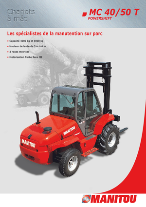 रफ टेरेन फोर्कलिफ्ट Manitou MC 50 PS