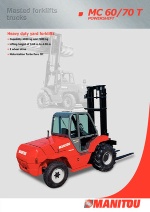 रफ टेरेन फोर्कलिफ्ट Manitou MC 60 PS