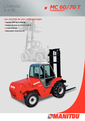 रफ टेरेन फोर्कलिफ्ट Manitou MC 60 PS