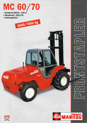 रफ टेरेन फोर्कलिफ्ट Manitou MC 70 T PS