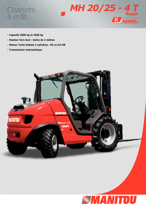 रफ टेरेन फोर्कलिफ्ट Manitou MH 25-4T Buggie