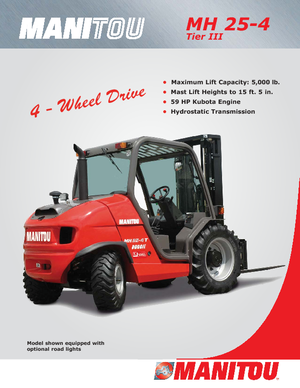 रफ टेरेन फोर्कलिफ्ट Manitou MH 25-4T Buggie