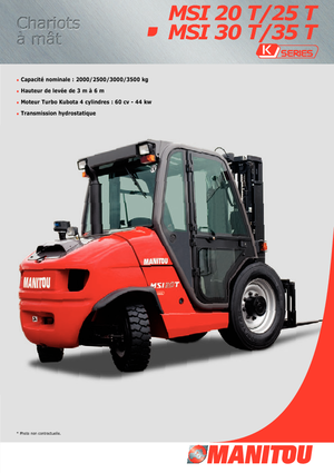 रफ टेरेन फोर्कलिफ्ट Manitou MSI 35 T Buggie