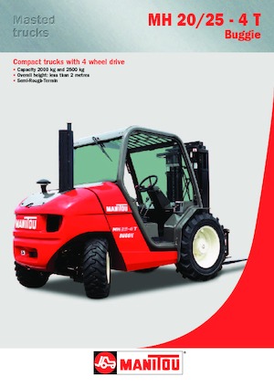 रफ टेरेन फोर्कलिफ्ट Manitou MH 20-4 T Buggie