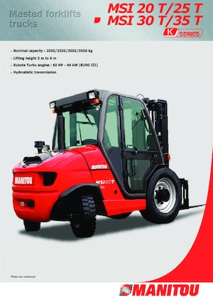 रफ टेरेन फोर्कलिफ्ट Manitou MSI 30 T