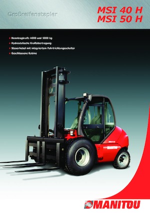 रफ टेरेन फोर्कलिफ्ट Manitou MSI 50 H