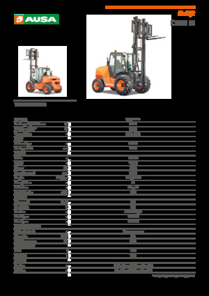 रफ टेरेन फोर्कलिफ्ट Ausa C 501 H x4