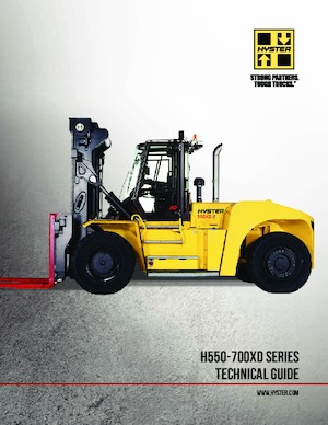रफ टेरेन फोर्कलिफ्ट Hyster H700XD36