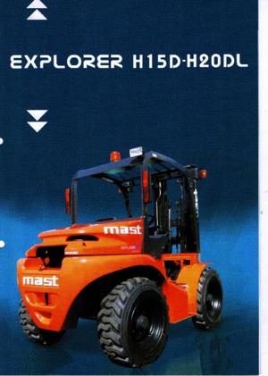 रफ टेरेन फोर्कलिफ्ट Mast Explorer H 15 D