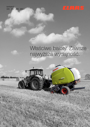 राउंड बेलर Claas Variant 380 RF