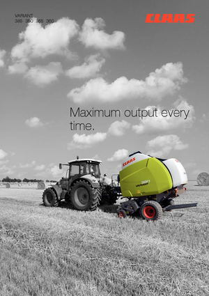 राउंड बेलर Claas Variant 385 RC Pro