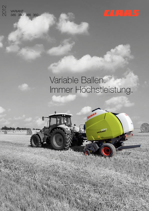 राउंड बेलर Claas Variant 380 RF