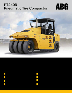 रबर-व्हील्ड रोलर Volvo ABG PT240R 
