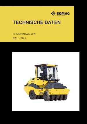 रबर-व्हील्ड रोलर Bomag BW 11 RH 5