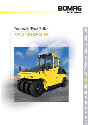 रबर-व्हील्ड रोलर Bomag BW 24 RH